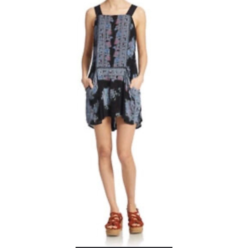 Floral‎ Border Print Tunic Dress BOHO, festival, cottagecore-western-Free People - Picture 4 of 10